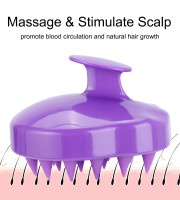 Mini Scalp Massage Comb Silicone Hair Brush Shampoo Brush Comb Massager